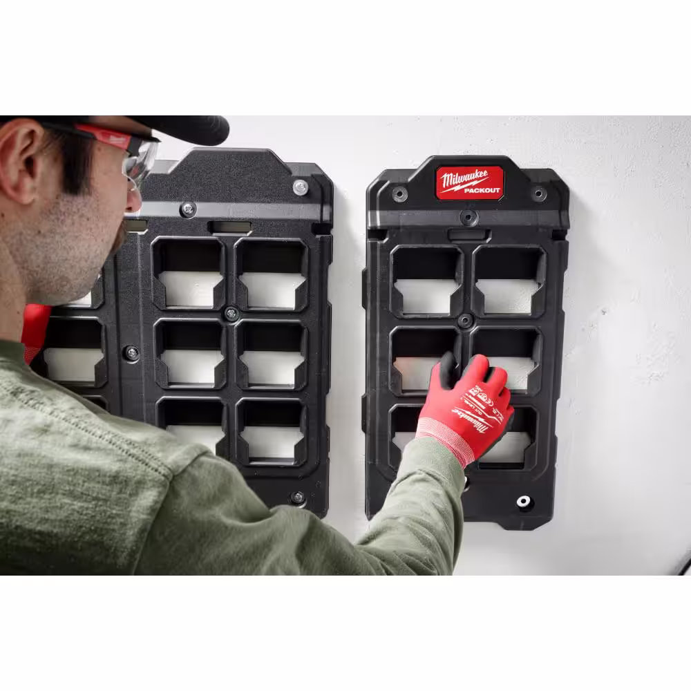Milwaukee Packout Compact Wall Plate 20 in. H x 10.25 in. W Slat Wall Panel (6 Pack)