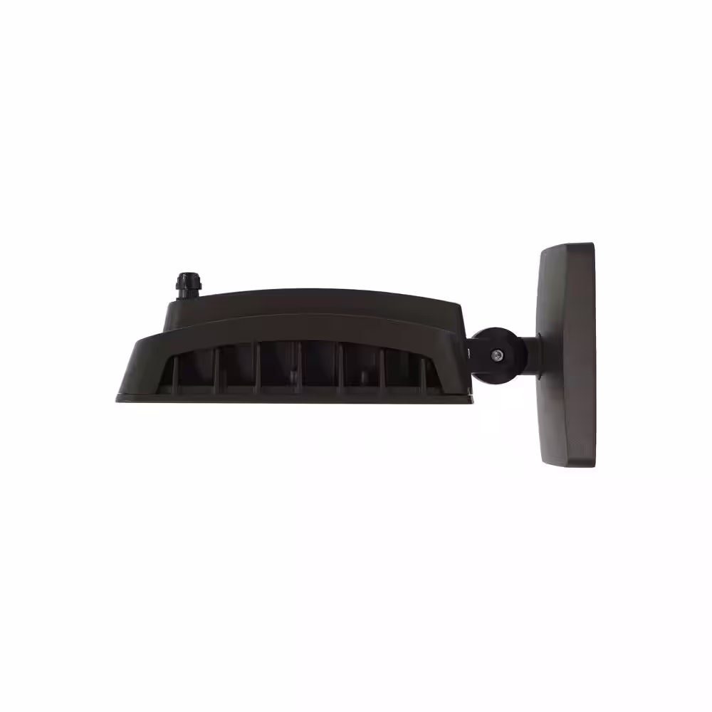 Commercial Electric 250W Equivalent Integrated LED Bronze Outdoor Commercial Wall Mount Area Light, 8500 Lumens, 4000K, Dusk-to-Dawn