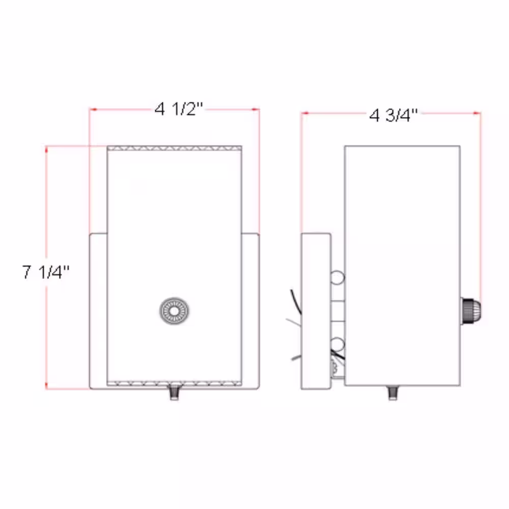 Design House 1-Light White Sconce and Switch