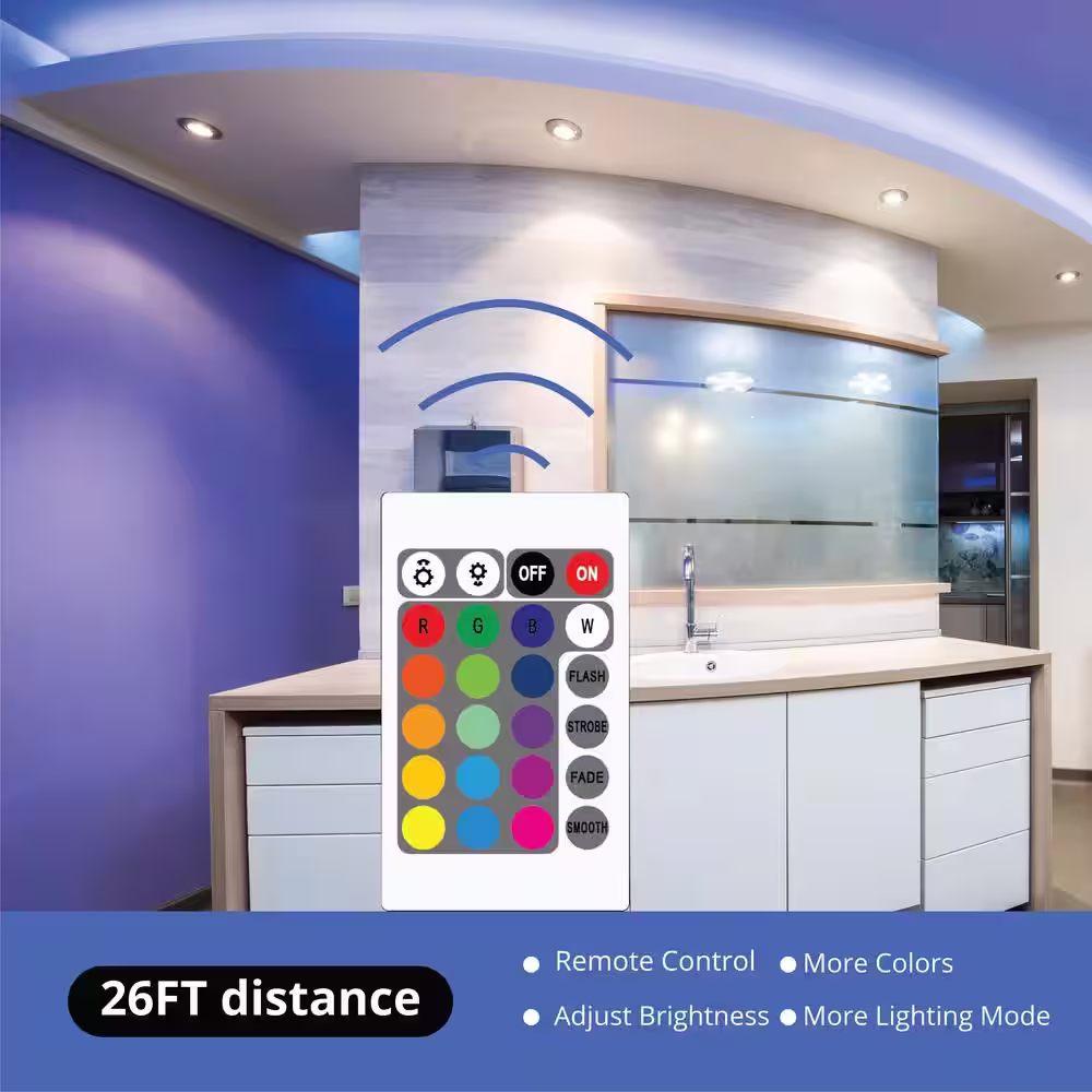 WBM SMART Multi-Color LED Strips Lights Kit, Durable, RF Remote Control (2X5M) (Pack of 3)