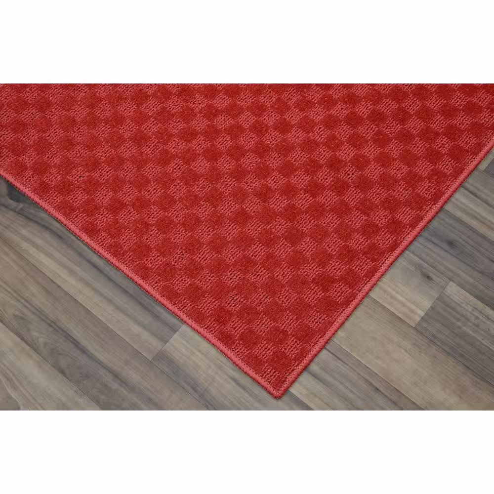 Garland Rug Medallion Chili Pepper Red 3 ft. x 12 ft. Runner Rug