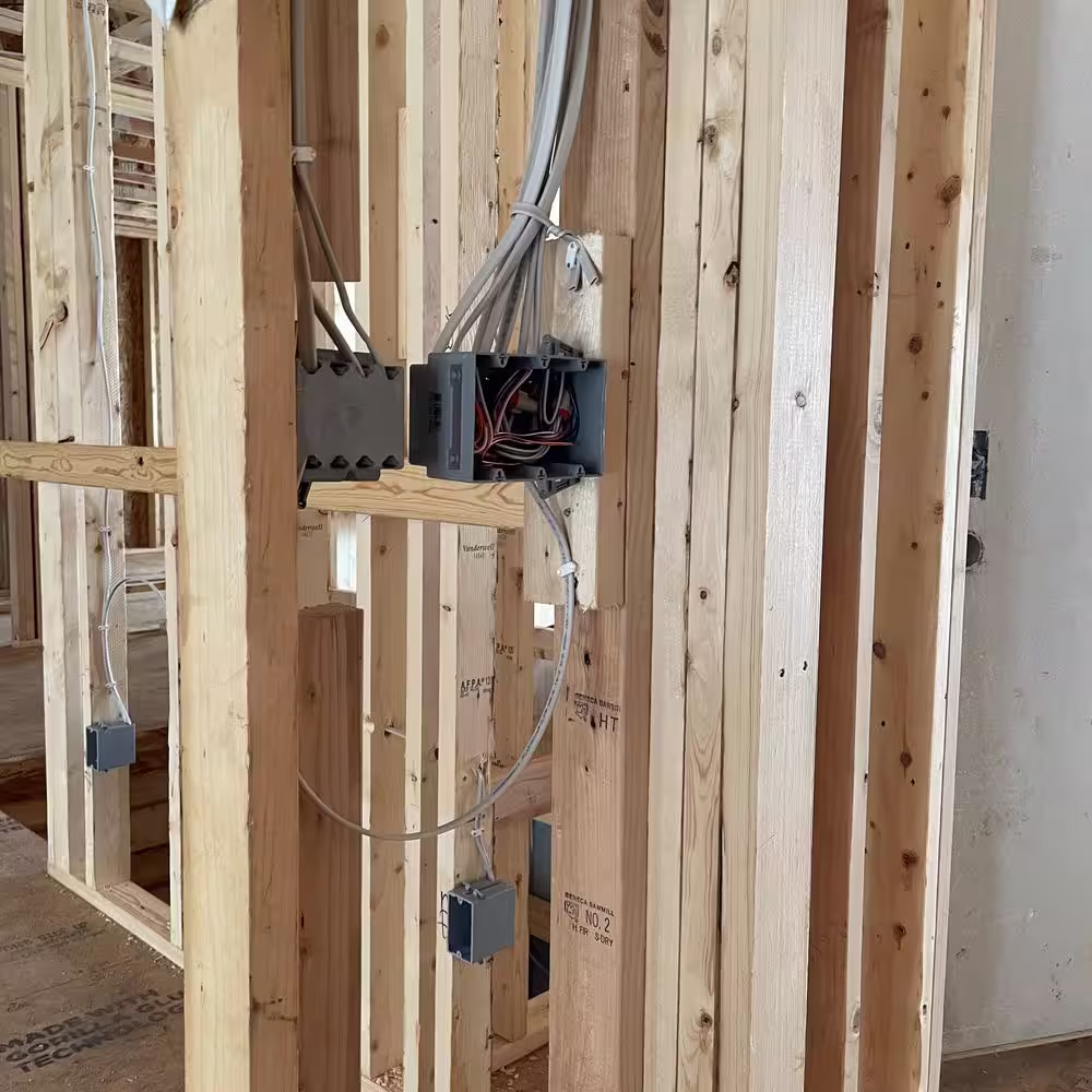Legrand Pass & Seymour Slater New Work 4 in. Square 21 Cu. In. Plastic Box with Threaded Mounting Holes and Auto/Clamps