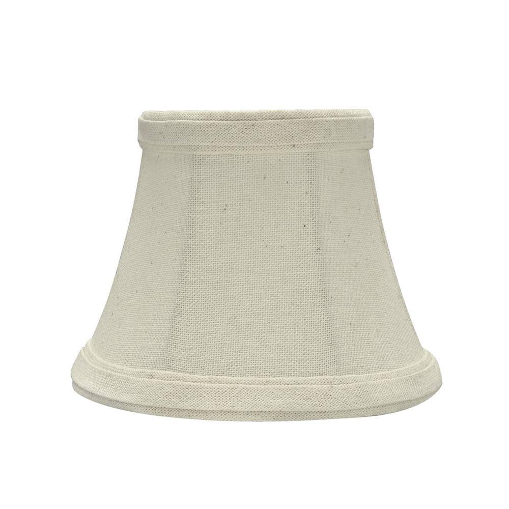 Aspen Creative Corporation 5 in. x 4 in. Off White Bell Lamp Shade (5-Pack)