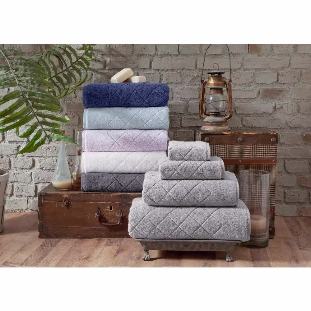 Enchante Home Gracious 8-Pieces Green Turkish Cotton Wash Towels