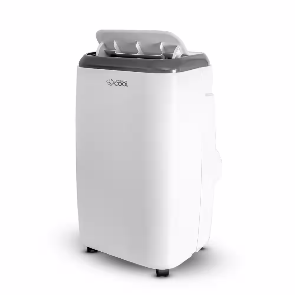 Commercial Cool 14,000 BTU; 10,000 BTU (SACC/CEC) Portable 3-in-1 Air Conditioner Double Motor with Remote, White