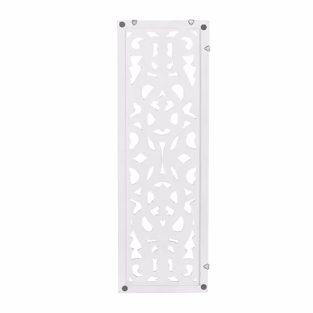 Litton Lane Wood Gold Handmade Intricately Carved Arabesque Floral Wall Decor