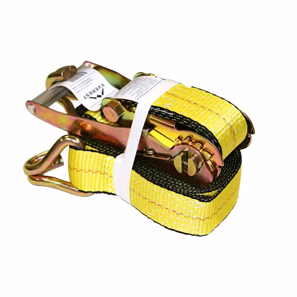 EVEREST 2 in. x 27 ft. Heavy-Duty Ratchet Tie-Down Trailer Strap (10,000 lbs.)
