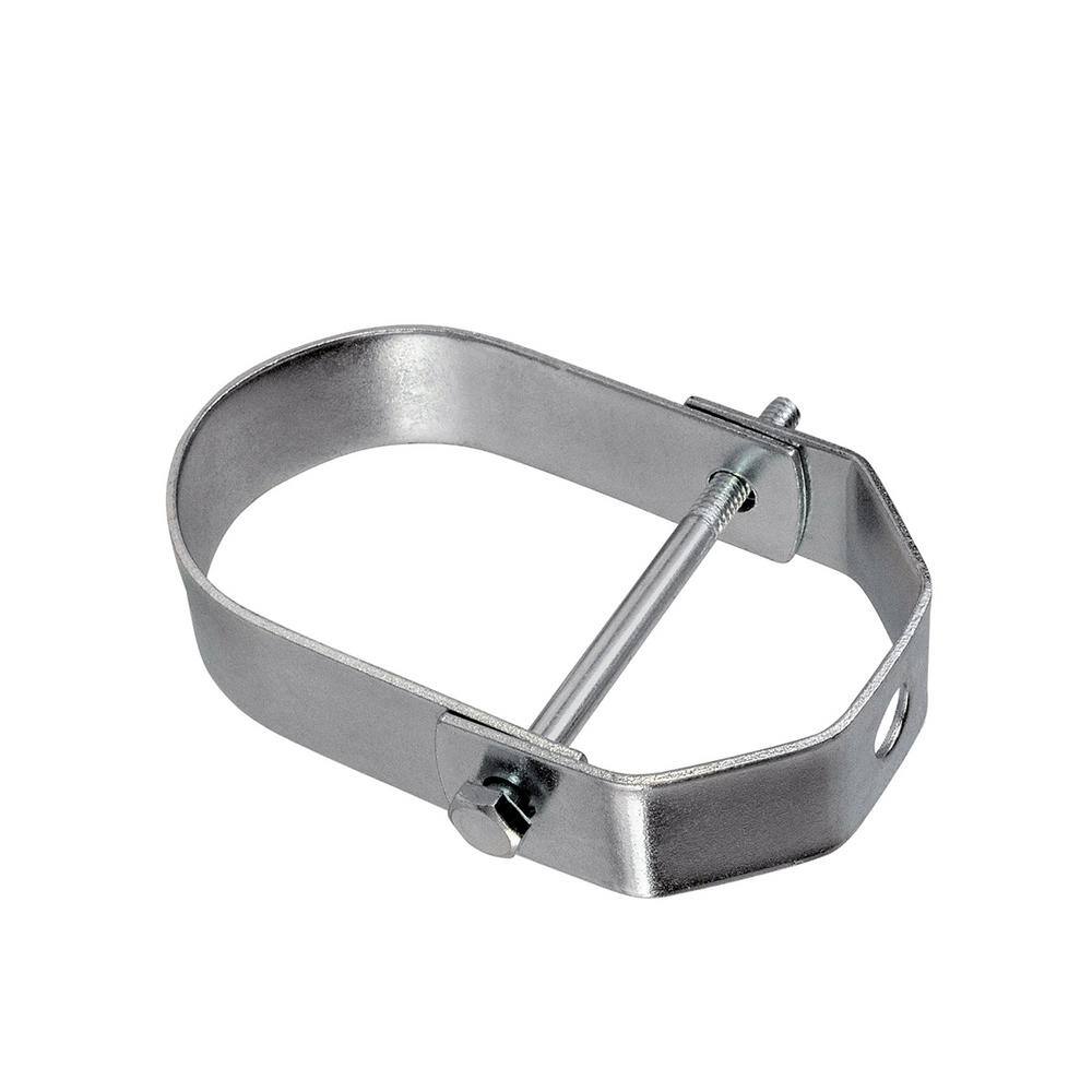 The Plumber's Choice 1/2 in. Clevis Hanger for Vertical Pipe Support in Light Duty Electro Galvanized Steel (10-Pack)
