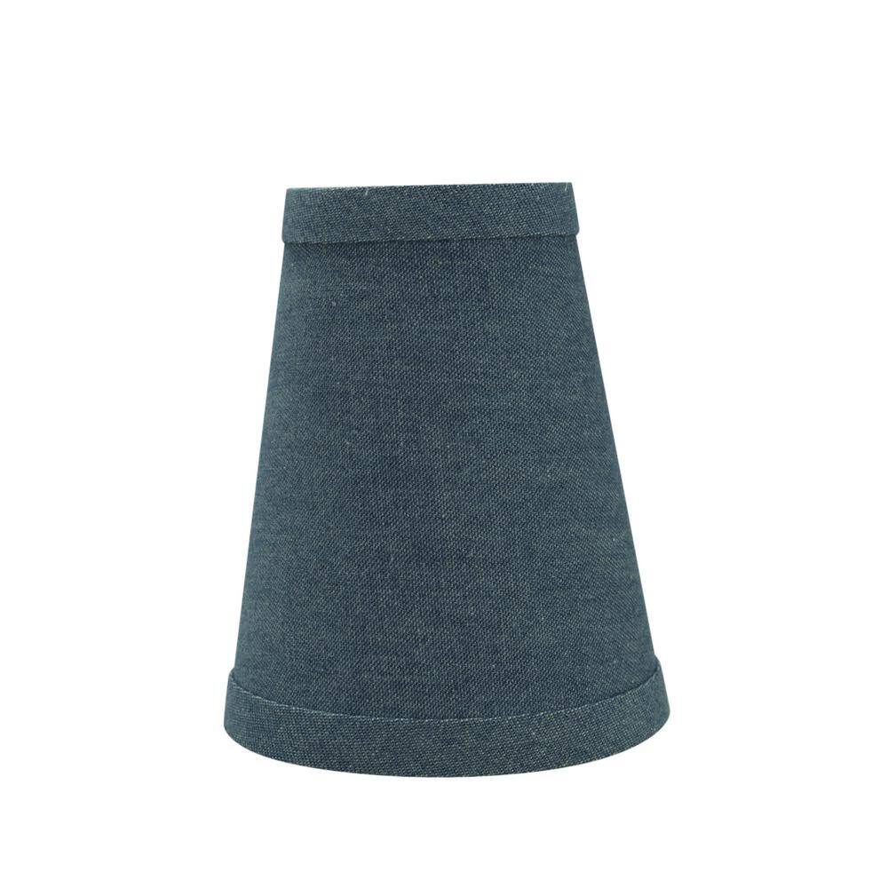 Aspen Creative Corporation 4 in. x 5 in. Washing Blue Hardback Empire Lamp Shade (5-Pack)