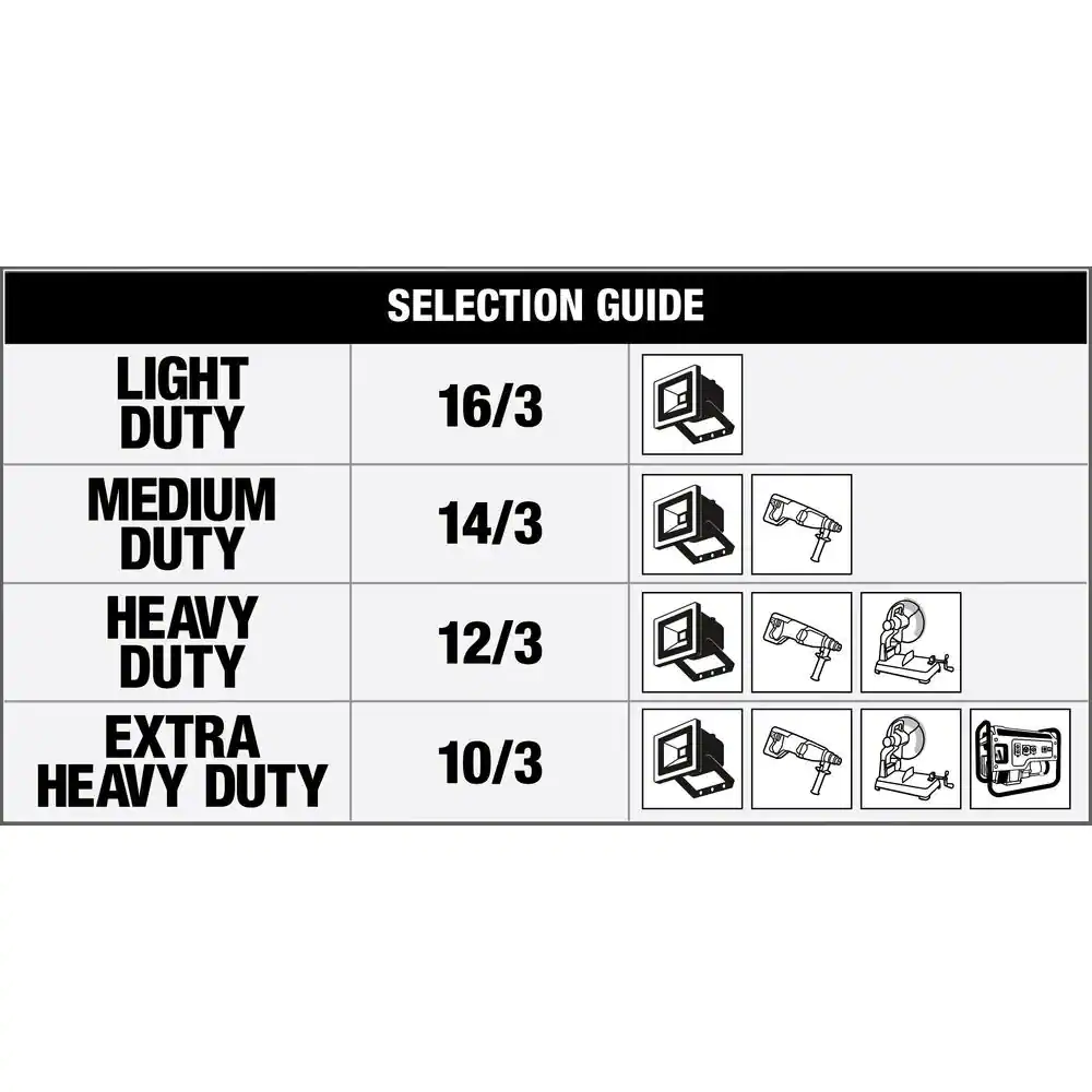 Woods 50 ft. 16/2 SJTW Outdoor Light-Duty Extension Cord in Orange