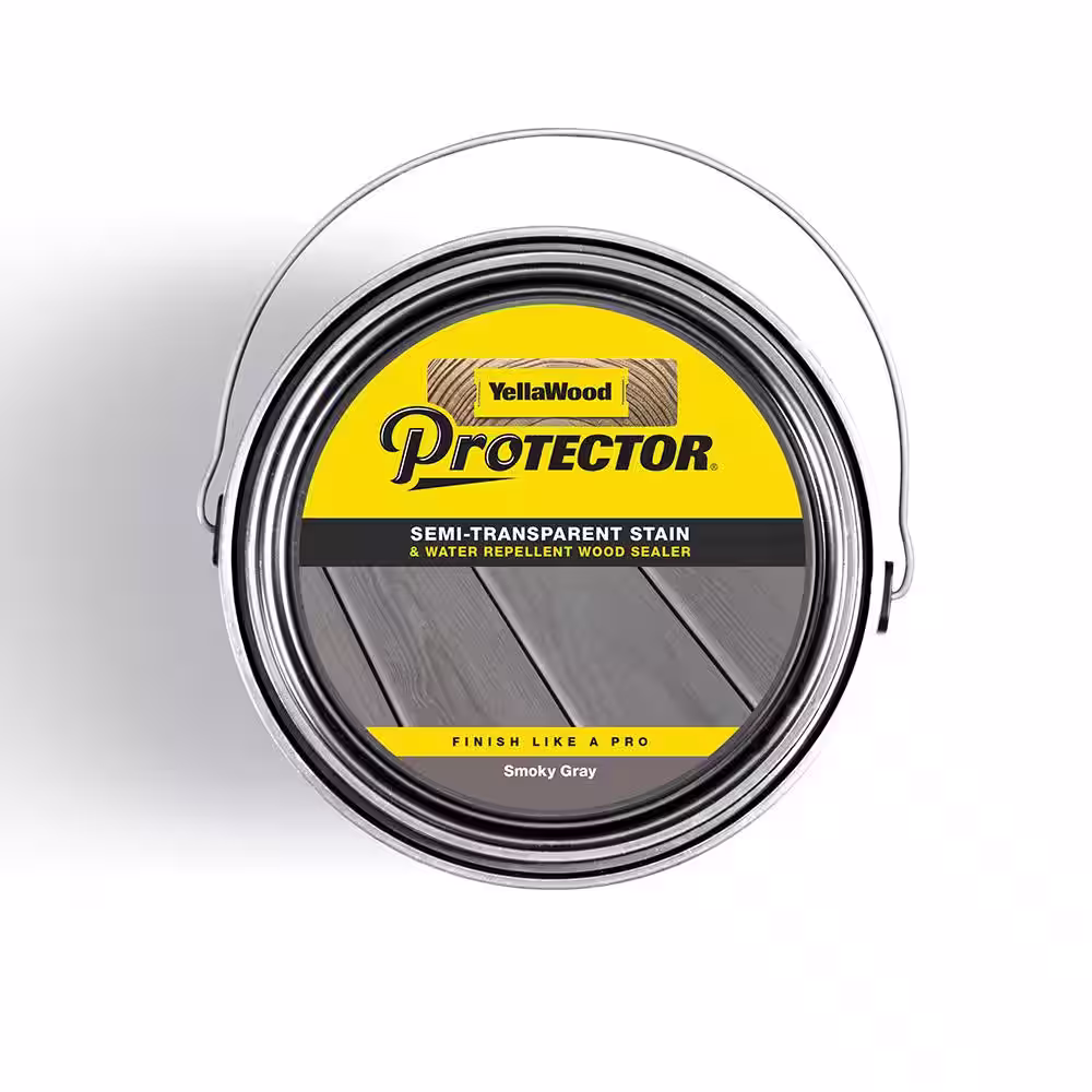 YellaWood Protector 1 gal. Smoky Gray Semi-Transparent Deck Stain and Sealer