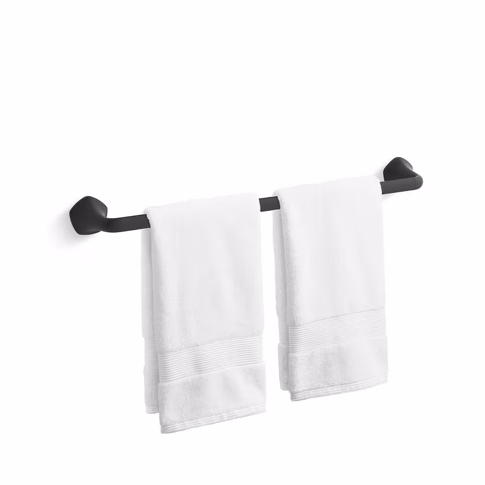 KOHLER Sundae 24 in. Towel Bar in Matte Black