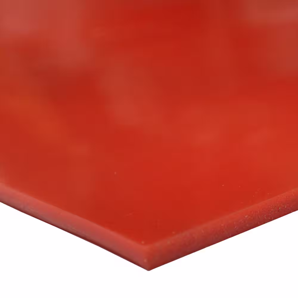 Rubber-Cal Silicone 1/8 in. x 36 in. x 144 in. Red/Orange Commercial Grade 60A Rubber Sheet