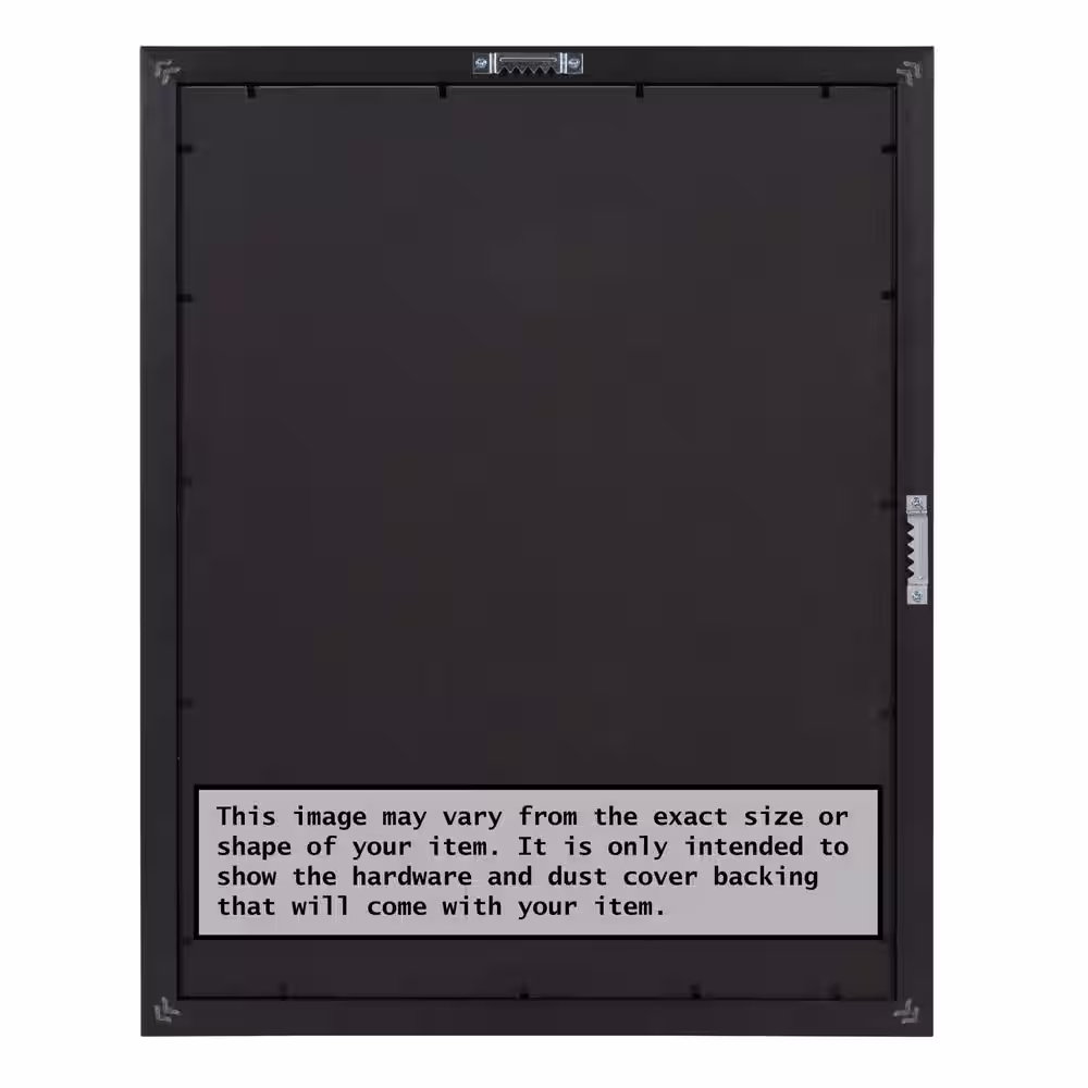 Amanti Art Opening Size 24 in. x 36 in. Vogue Black Picture Frame