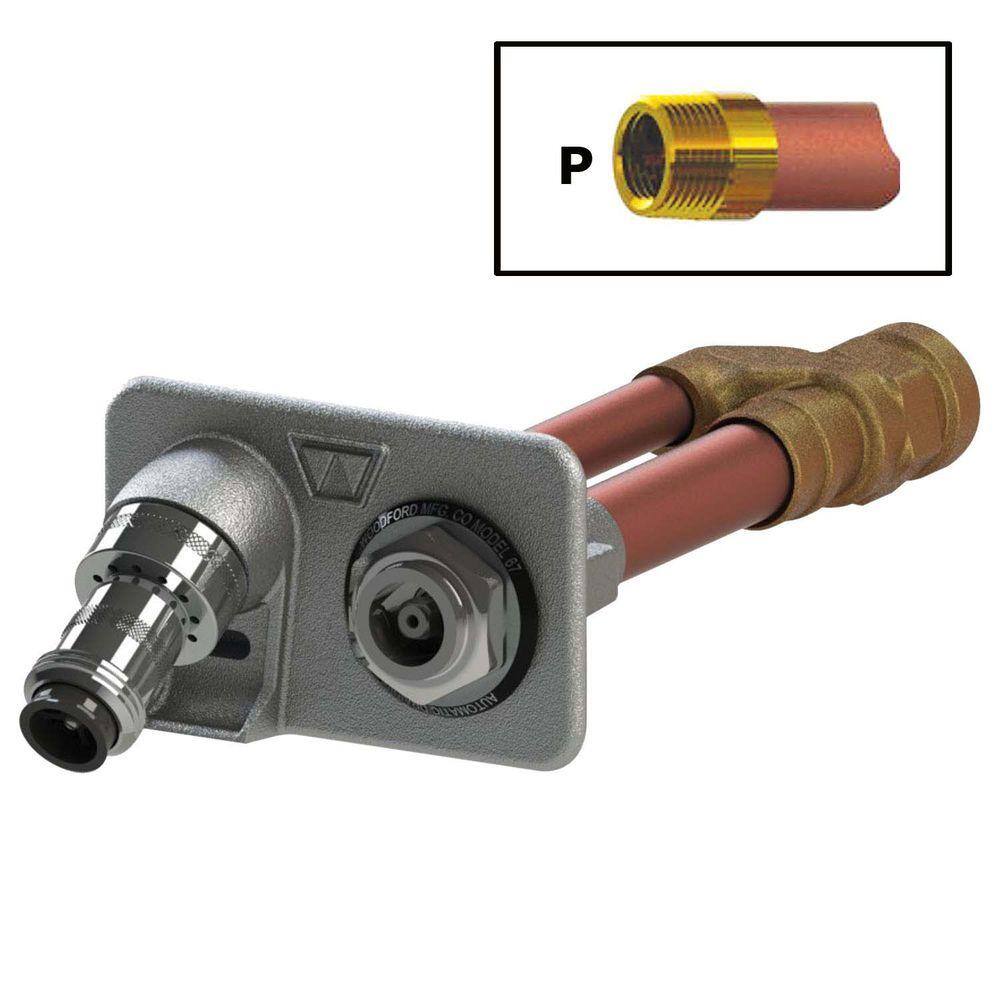 Woodford 3/4 in. FPT x 12 in. Freezeless Wall Hydrant with Double-Check Backflow Preventer