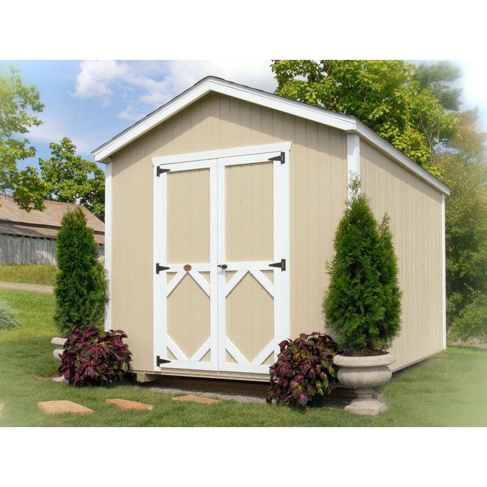 LITTLE COTTAGE CO. Classic Gable 8 ft. W x 16 ft. D Wood Shed Precut Kit without Floor (128 sq. ft.)