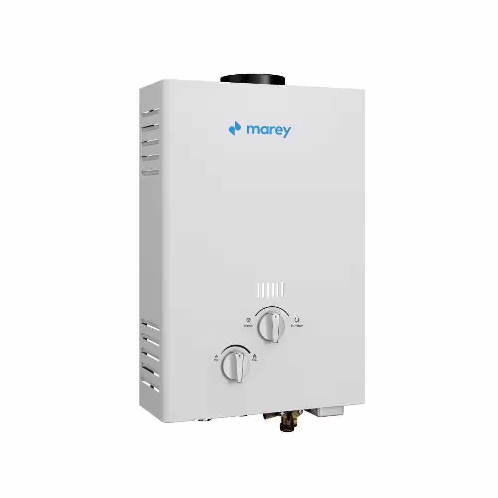 MAREY Flow 1.58 GPM, 42,000 BTU's Liquid Propane Gas Flow Activated Gas Tankless Water Heater