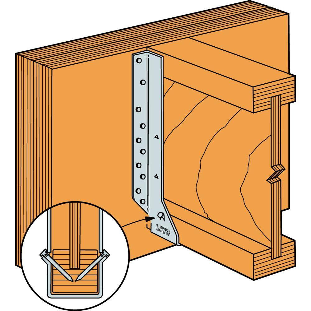 Simpson Strong-Tie MIU Galvanized Face-Mount Joist Hanger for 3-1/2 in. x 16 in. Engineered Wood