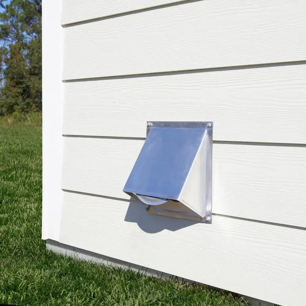 Master Flow 6 in. Round Wall Vent with Screen and Damper