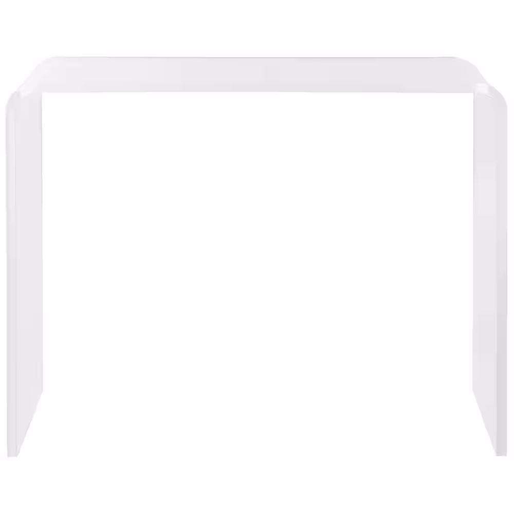 SAFAVIEH Atka 38 in. Clear/Glass Console Table