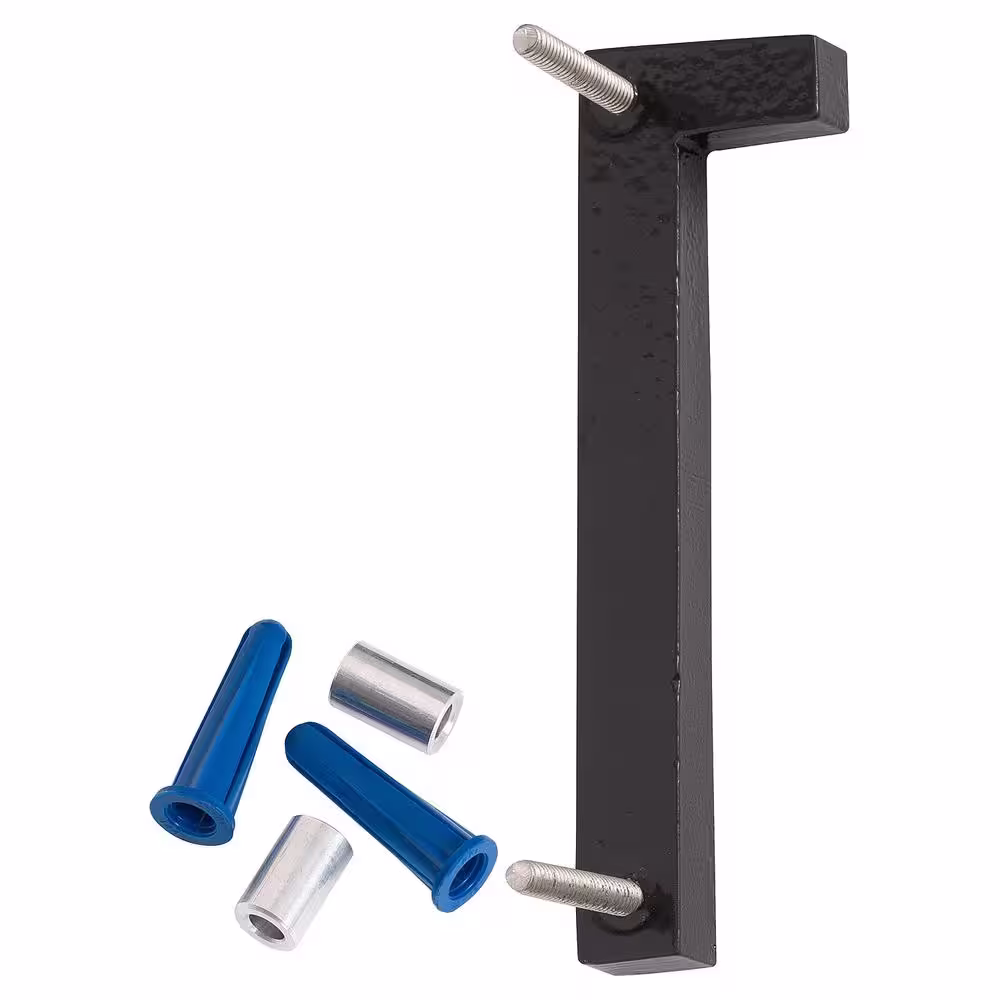 None 10 in. Satin Nickel/Black 2 Tone Aluminum Floating or Flat Modern House Number 1
