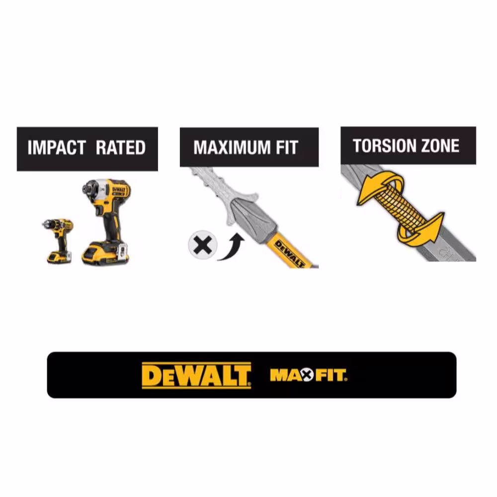 DEWALT MAXFIT 3 in. x 1/4 in. Impact Driver