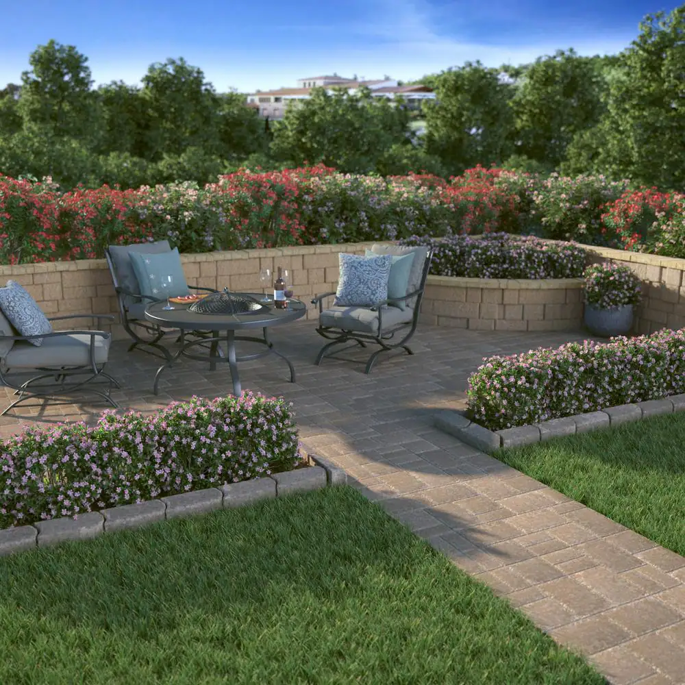 Pavestone RockWall Large 6 in. x 17.5 in. x 7 in. Palomino Concrete Retaining Wall Block