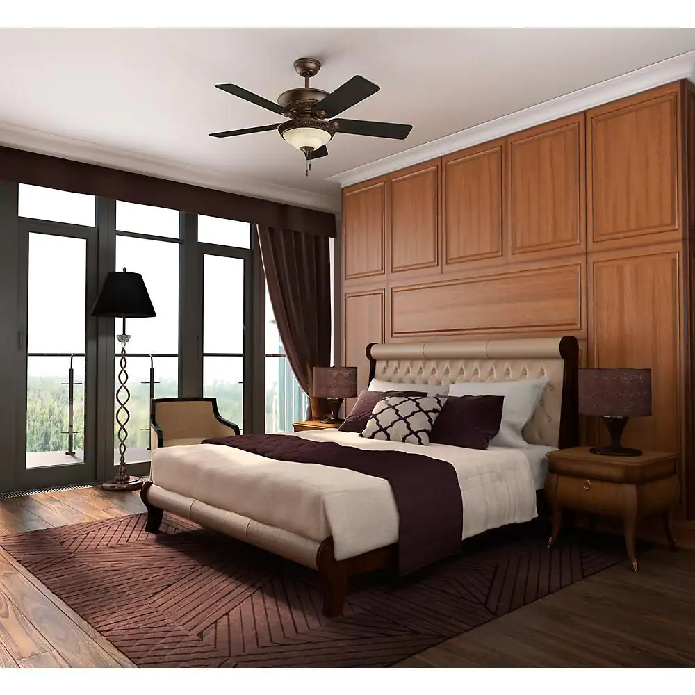 Hunter Italian Countryside 52 in. Indoor Cocoa Bronze Ceiling Fan with Light