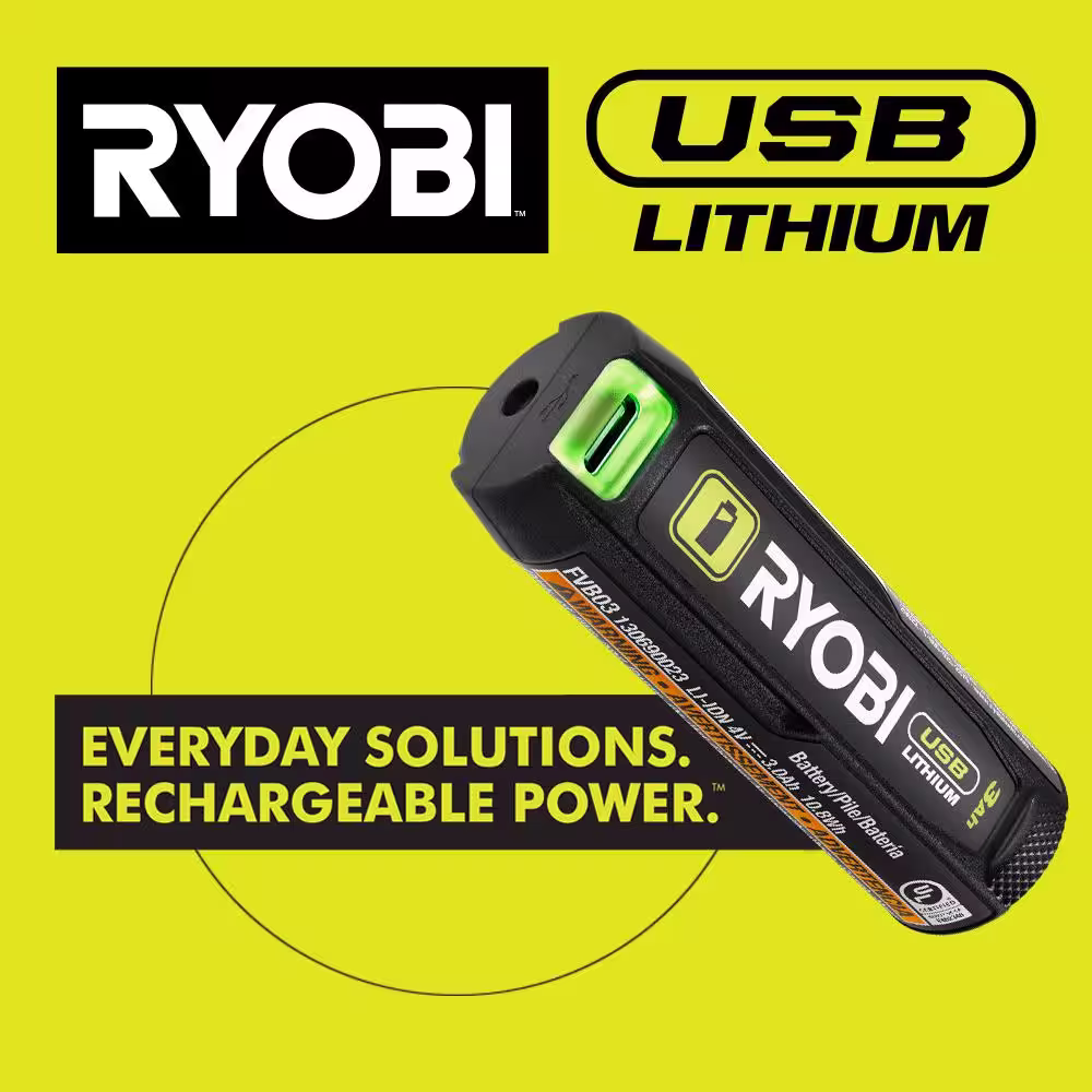 RYOBI USB Lithium Hot Wire Foam Cutter Kit with 2.0 Ah Lithium-ion Rechargeable Battery