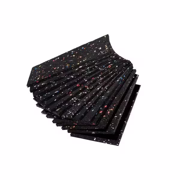 Survivor SportFloor Interlocking Cross-Training Desert Storm 24 in. x 24 in. x 0.5 in. Rubber Gym Flooring Tiles (16 sq. ft.) (4-Pack)