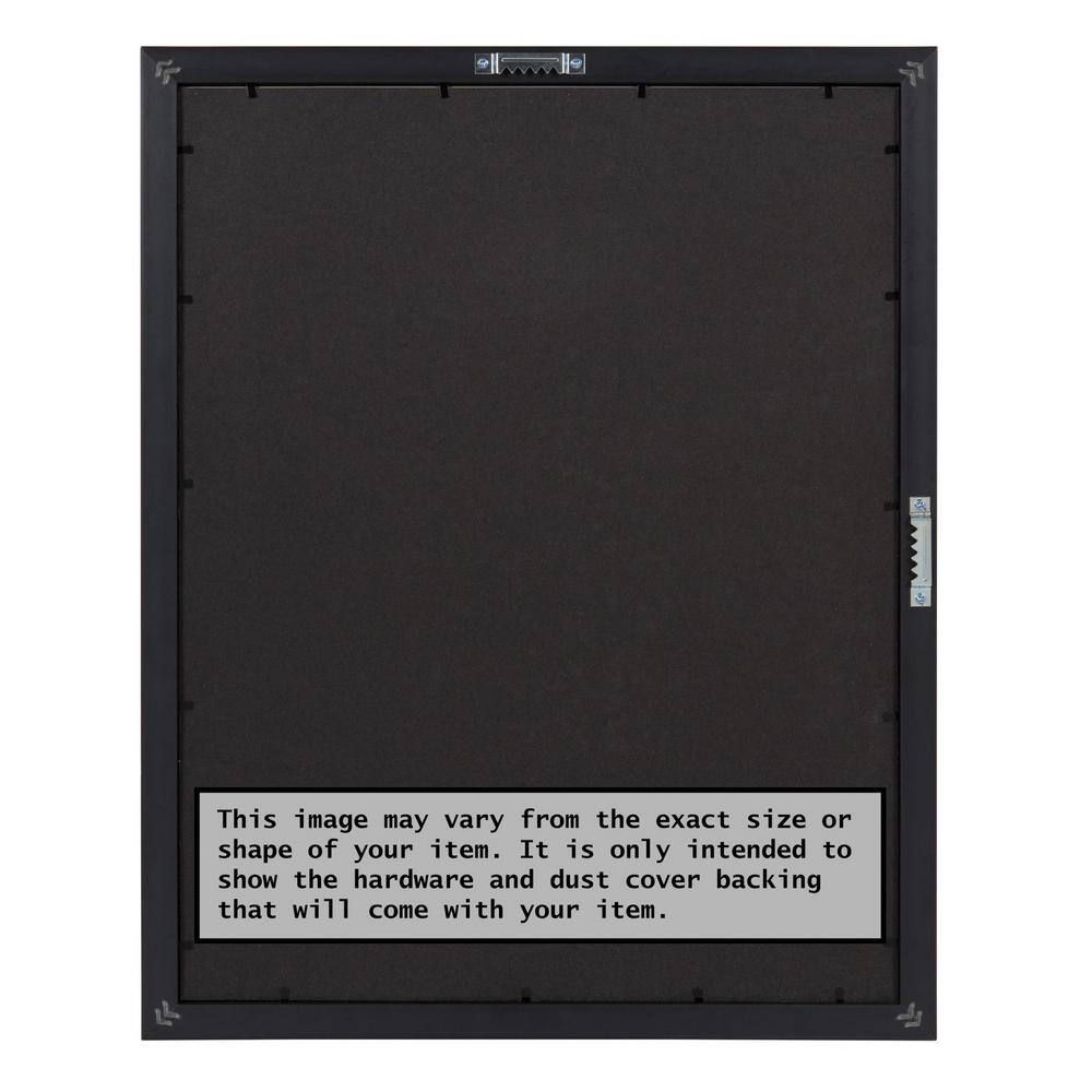 Amanti Art Opening Size 24 in. x 36 in. Ridge White Picture Frame