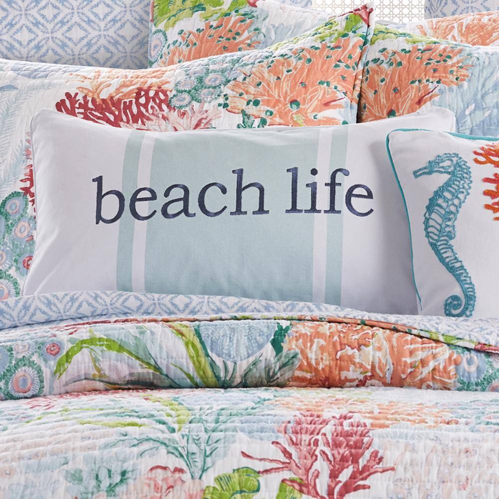 Levtex Home Sunset Bay Light Blue, Navy and White 
