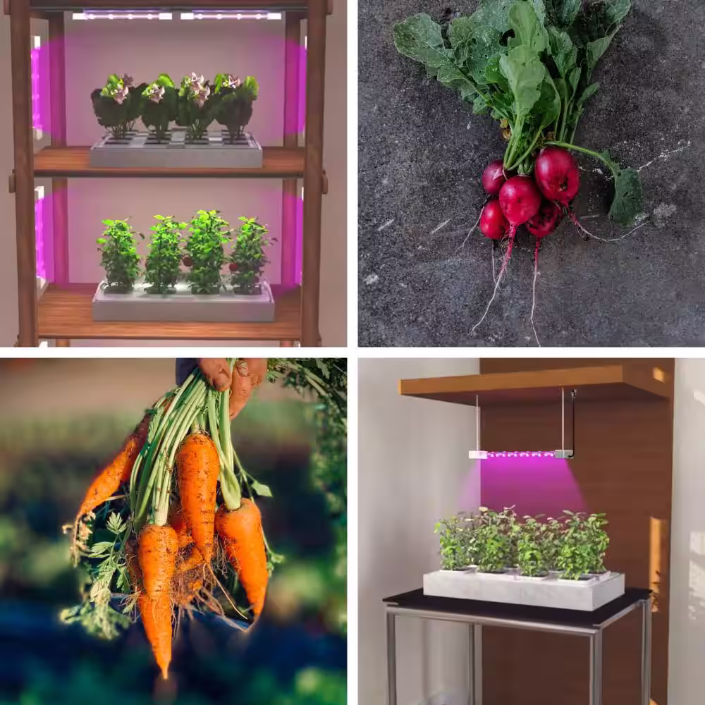 Feit Electric 14 in. 86-Watt Integrated Full Spectrum LED Non-Dimmable Indoor High Bay Plant Grow Light Fixture, Daylight
