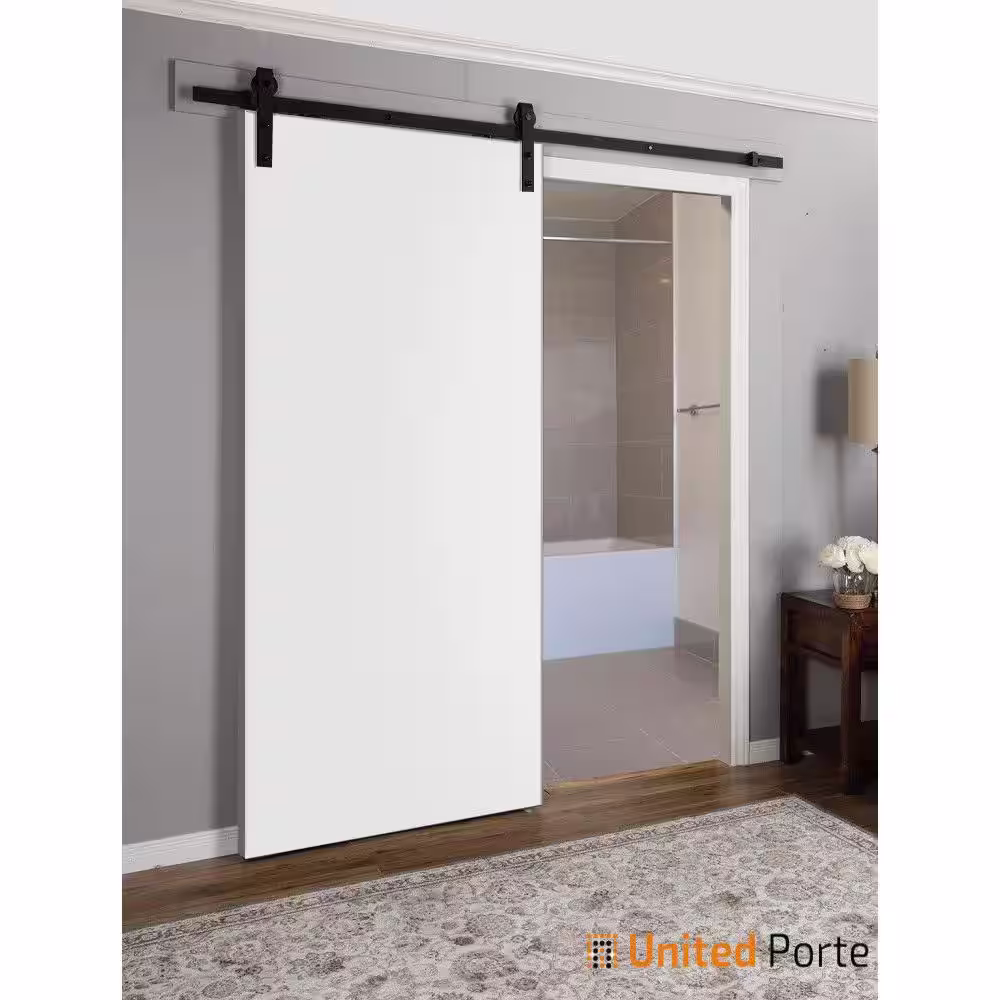 Sartodoors 0010 32 in. x 96 in. Flush No Bore Solid Core White Finished Pine Wood Interior Door Slab
