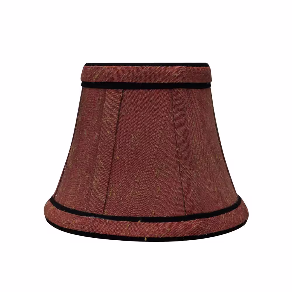 Aspen Creative Corporation 5 in. x 4 in. Rust and Black Accent Bell Lamp Shade (2-Pack)