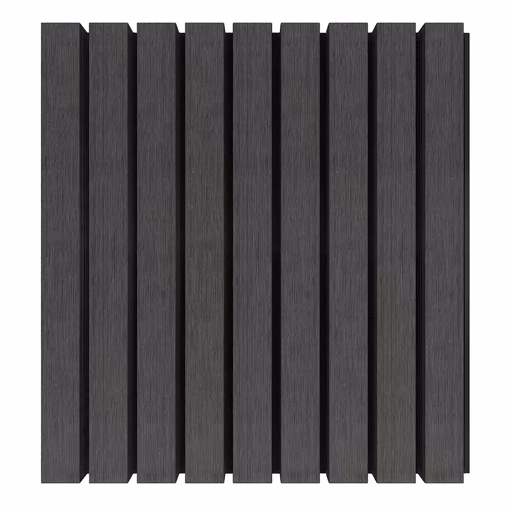 NewTechWood European Siding System 7.7 in. x 192 in. Composite Belgian Board Siding in Hawaiian Charcoal (10-Piece)