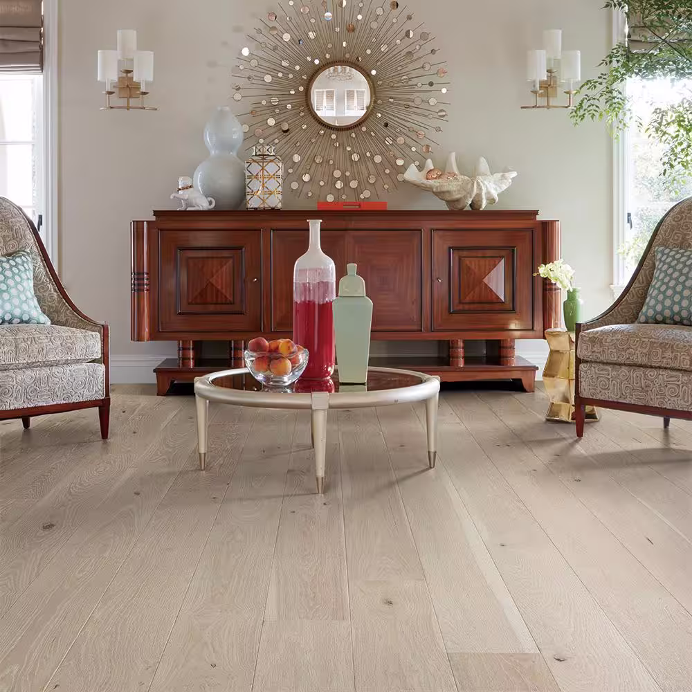 Malibu Wide Plank Rockaway French Oak 1/2 in. T x 7.5 in. W Water Resistant Wire Brushed Engineered Hardwood Flooring (1398.6 sqft/pallet)