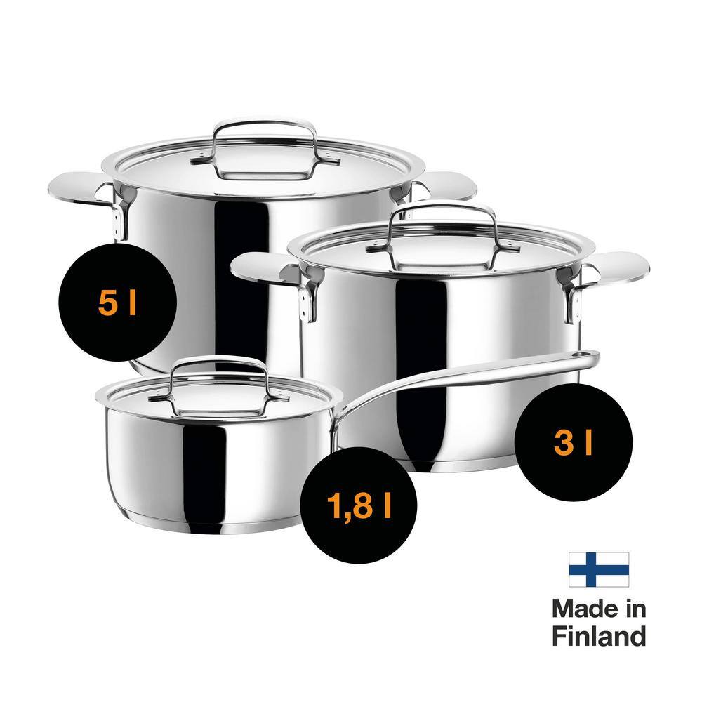 Fiskars 5 L. All Steel Casserole