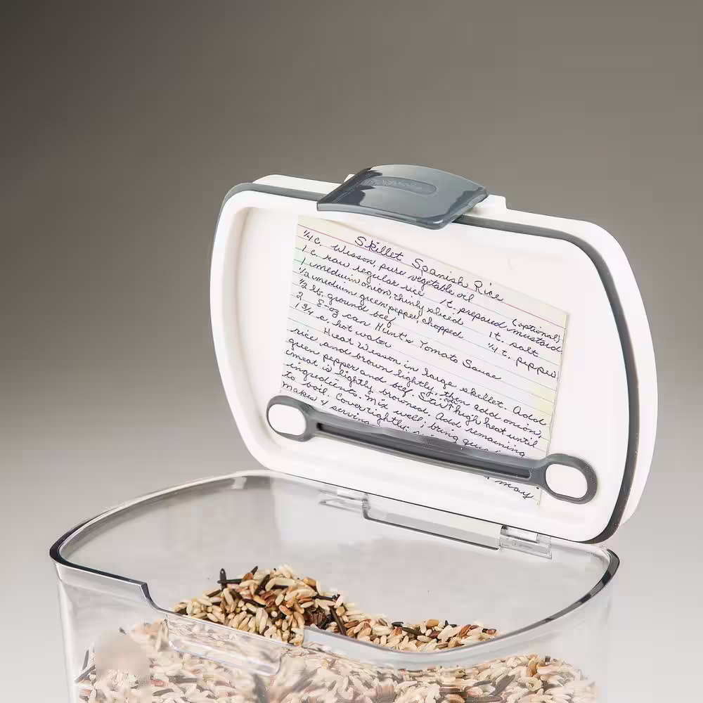 Prepworks Plastic ProKeeper Grain Storage Container, 1-Piece, Clear
