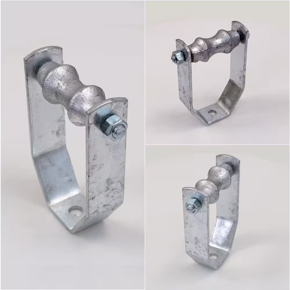 The Plumber's Choice 3 in. Galvanized Steel Hot Dipped Clevis Roller Hanger (5-Pack)
