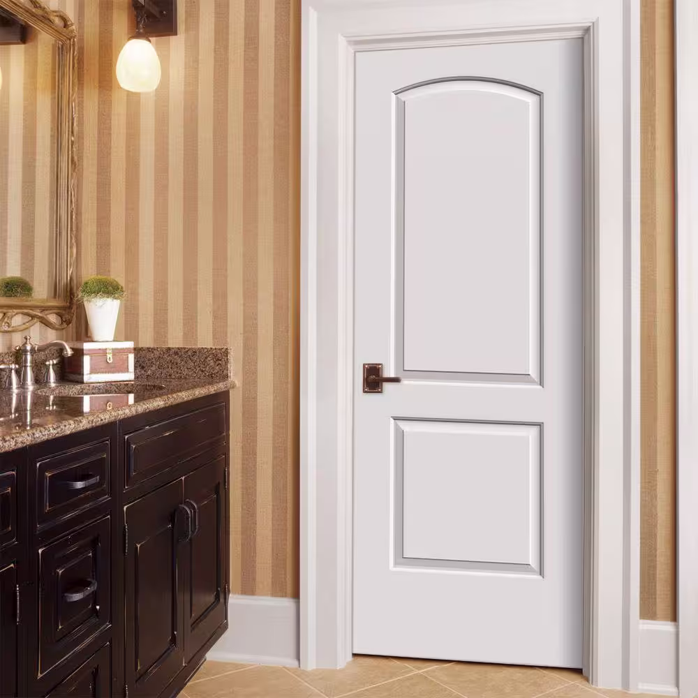 JELD-WEN 28 in. x 80 in. Continental Primed Smooth Solid Core Molded Composite MDF Interior Door Slab
