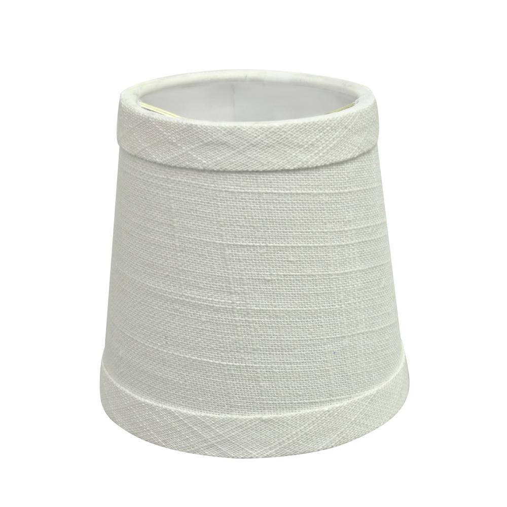 Aspen Creative Corporation 4 in. x 4 in. Off White Hardback Empire Lamp Shade (6-Pack)