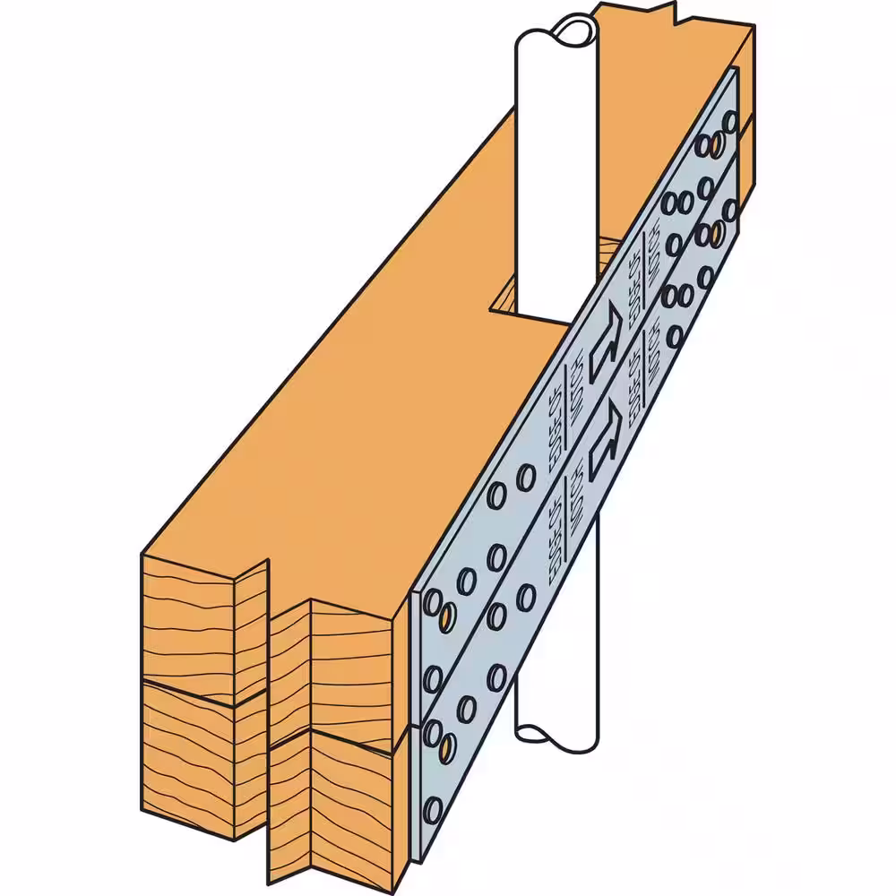 Simpson Strong-Tie RPS 28-5/16 in. 16-Gauge Galvanized Retrofit Strap Tie