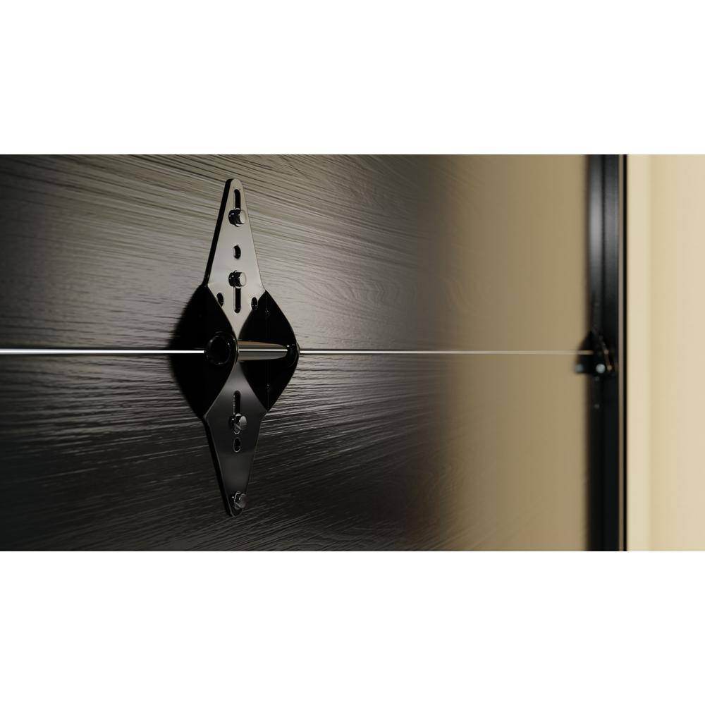 IDEAL SECURITY Black Garage Door Hinge for Bottom and Second Panels, Hinge 1 (3-Pack)