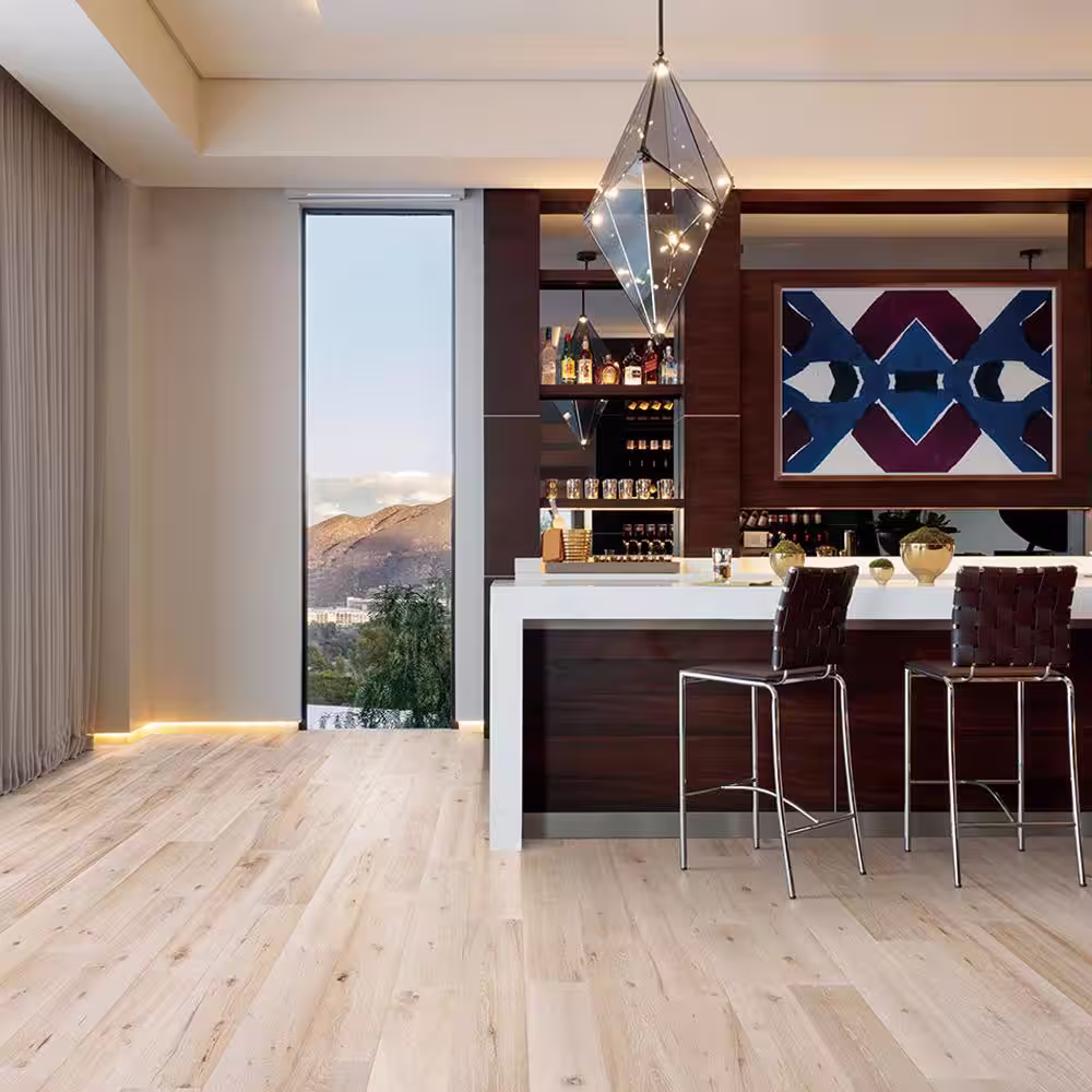 Malibu Wide Plank Lake Tahoe French Oak 3/8 in. T x 6.5 in. W Water Resistant Wire Brushed Engineered Hardwood Flooring (21.8 sqft/case)