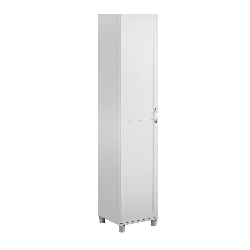 None Lory Framed 16 in. Utility Cabinet, Dove Gray, Wood Closet System