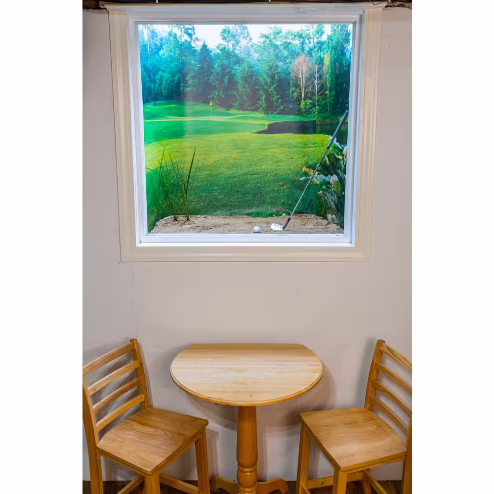 Biggies Lake View - Weather Proof Scene for Window Wells or Wall Mural - 120 in. x 60 in