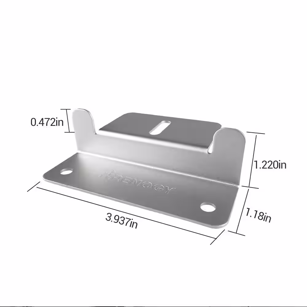 Renogy 4 Sets of Solar Panel Mounting Z Brackets for RV, Boat, Wall and Other Off Gird Roof Installation