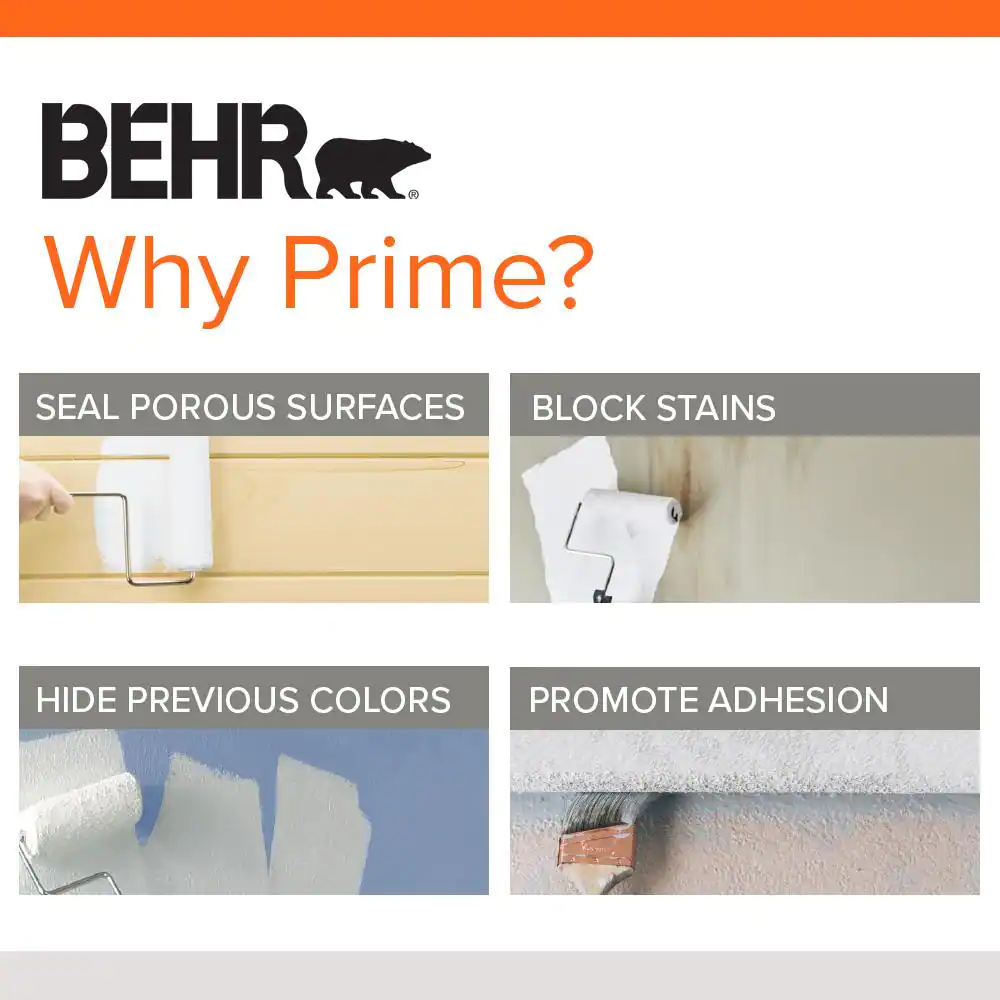 BEHR 1 Gal. White Bonding Interior/Exterior Primer