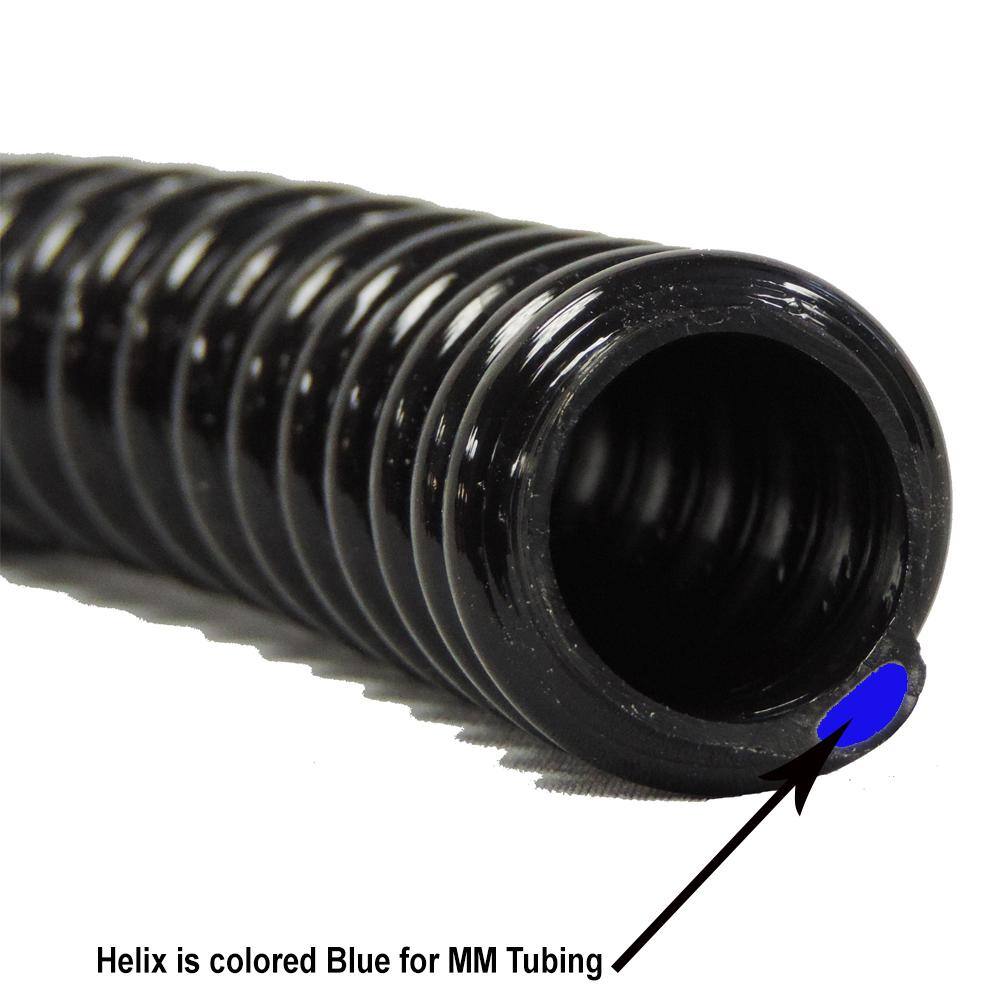 HYDROMAXX 1-1/2 in. Dia x 100 ft. MM Sizing Black Non Kink, Corrugated, Flexible PVC Pond Tubing